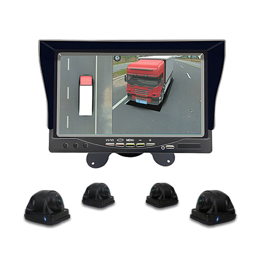3D 360 Degree Bird View Camera System With 7 Inch Monitor For Truck
