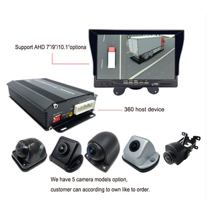 3D Bird View Camera HD Night Vision Waterproof 360 Degree panorama Driving Assistance System For Heavy Duty Tank Truck