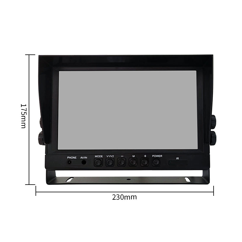 HD AHD 9 inch 4CH Monitor with AHD 1080P Waterproof Night Vision Backup Car Camera Kits