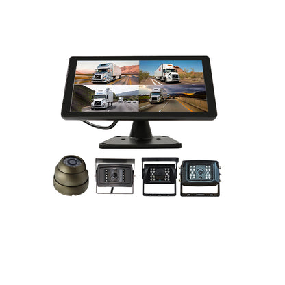 9 inch 4CH touch monitor system