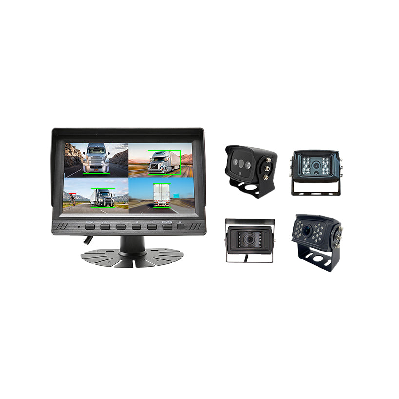 7 inch 4CH AI camera monitor system