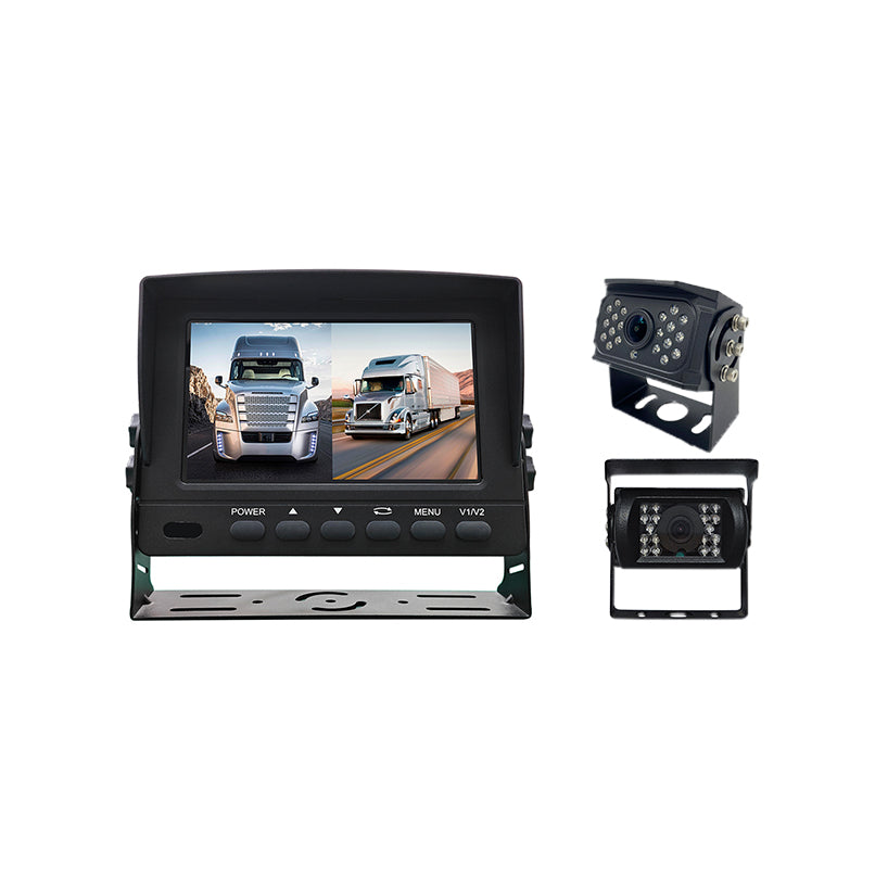 7 inch waterproof monitor and camera system 2CH