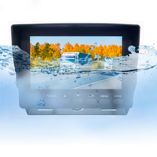 HD Metal IP69K  7in Waterproof Monitor display for Heavy Duty Machinery Backup Car 24V  7-inch Waterproof display