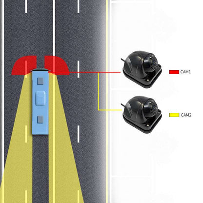 12.3 Inch HD Electronic Rear View Mirror Monitor System For Truck Buses With Two Cameras