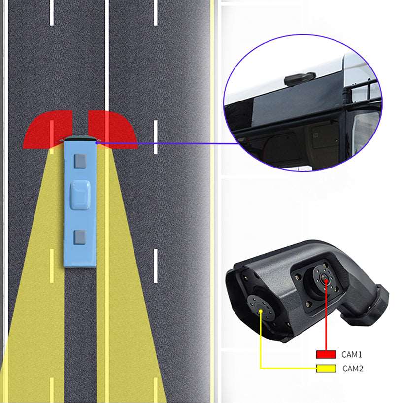 12.3 Inch HD Electronic Rear View Mirror Monitor System For Truck Buses
