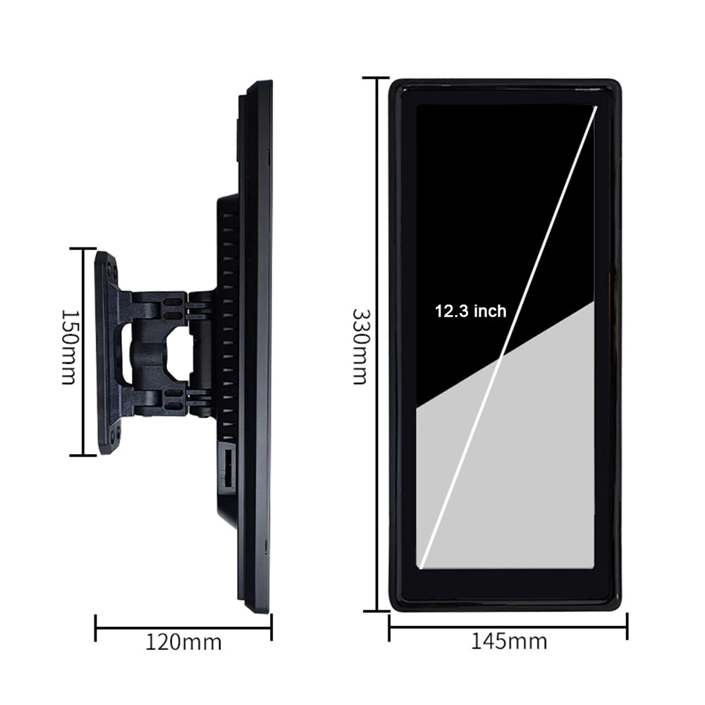 12.3-nch Electronic Rear View Mirror Monitor with dual camera