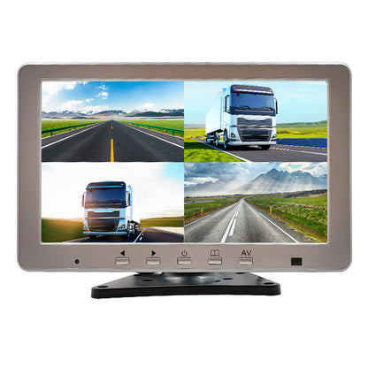 HD 2CH 10.1 inch DVR Monitor with AHD 1080P 720P Backup Car Front Rear Side Blind View Camera Monitor System