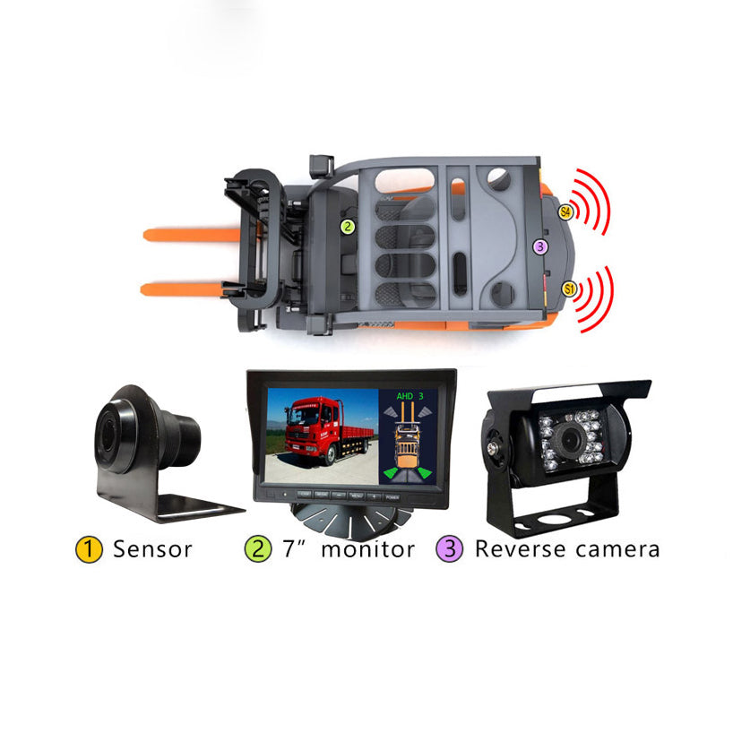 Forklift Ultrasonic Reversing Radar Visible Digital Ultrasonic Parking Sensor