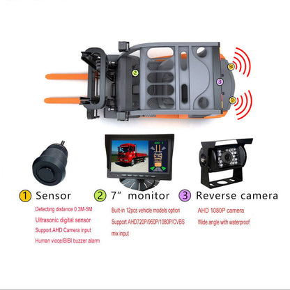 Forklift Ultrasonic Reversing Radar Visible Digital Ultrasonic Parking Sensor
