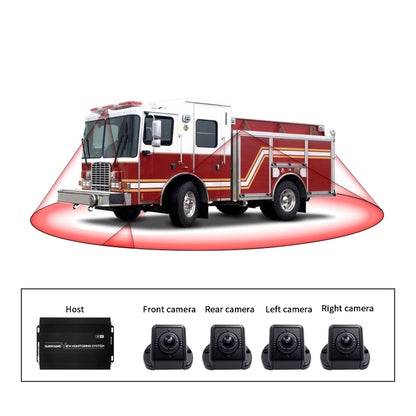 3D 360 Degree Bird View Camera System For Fire Truck