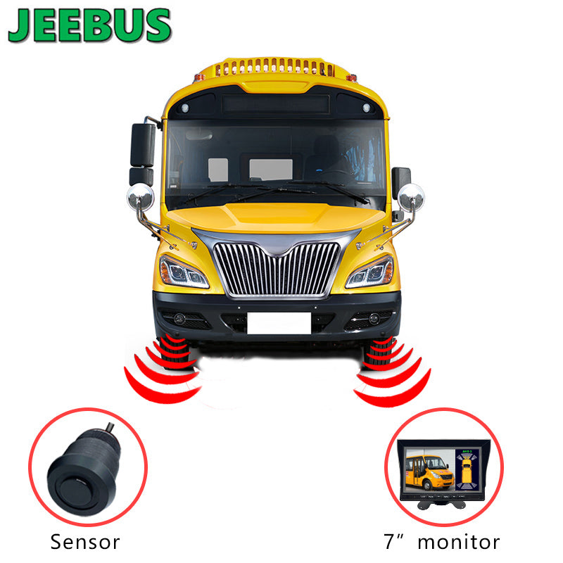 Deuce Bus R Sensor Ultrasonic Radar Parking Sensor System 4 Radar Sensors for School Bus ...