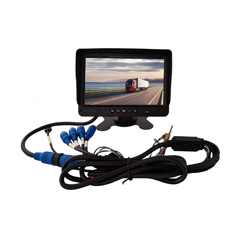 7 inch 4-channel display AHD IPS screen 800 brightness with DVR system
