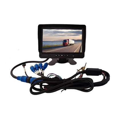 7 inch 4-channel display AHD IPS screen 800 brightness with DVR system