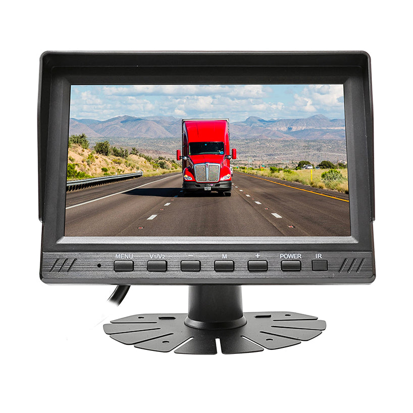 AHD 7-inch AI camera display. When encountering people and cars, the AI camera will promptly alarm through the 7-inch BSD display.