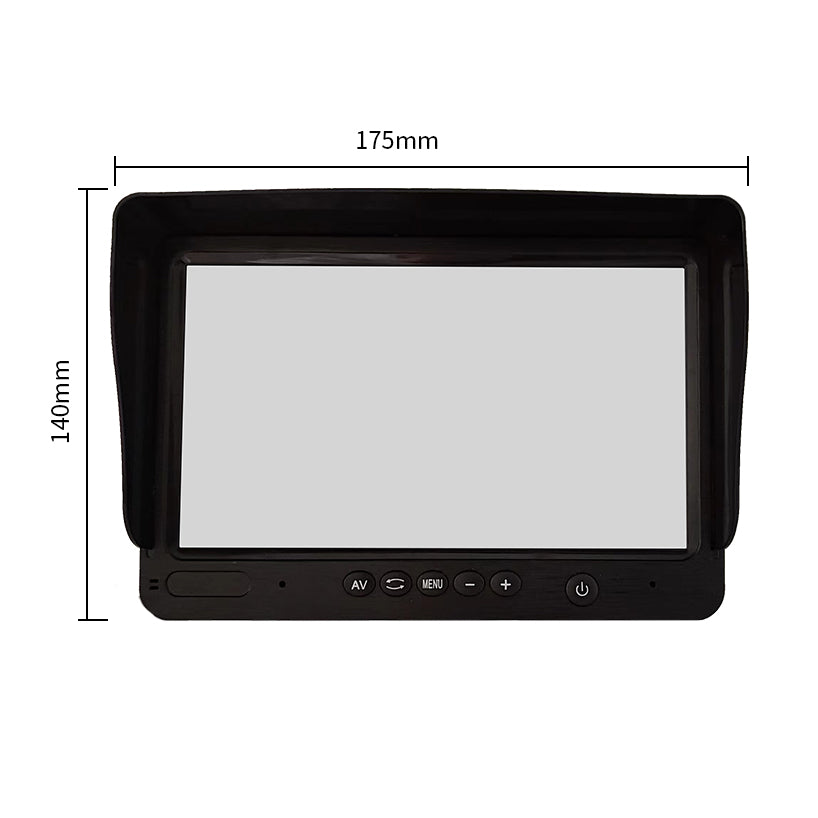 7 inch 4CH AI camera monitor system