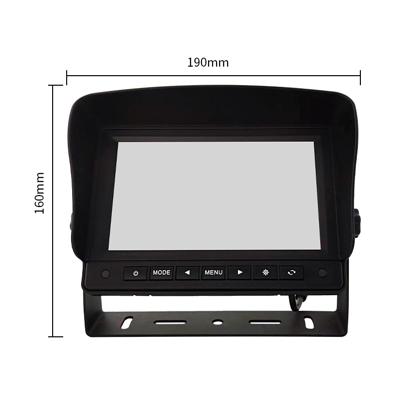 7 inch monitor and camera system 2CH