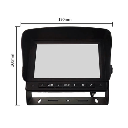 7 inch monitor and camera system 2CH