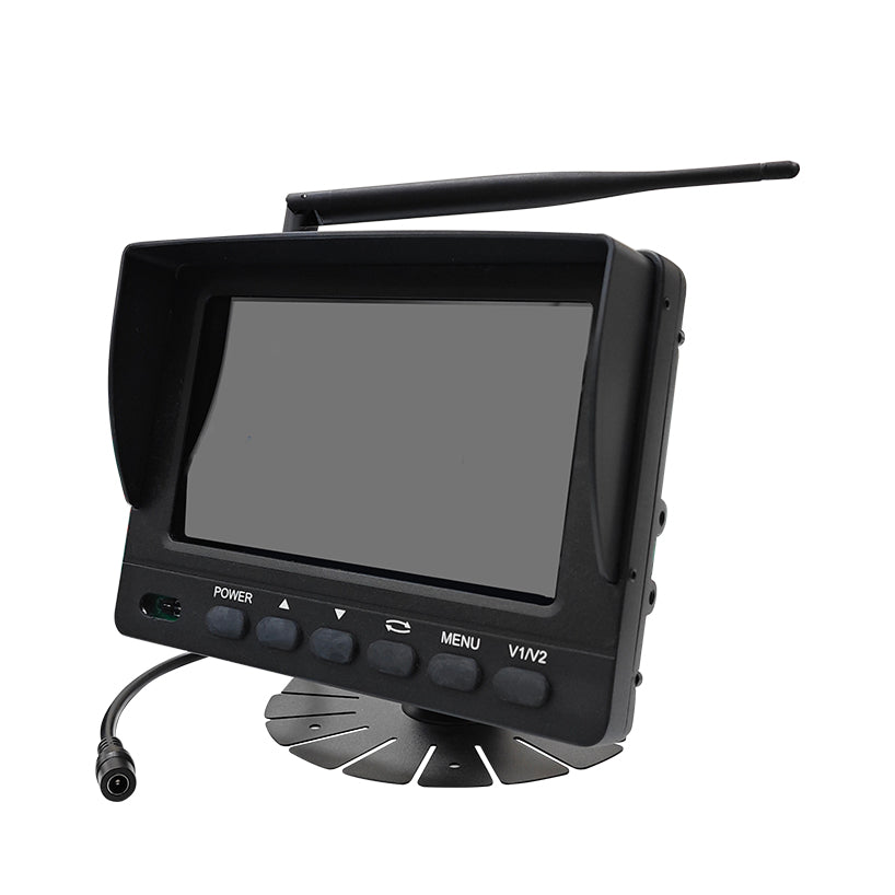 2.4G wireless 7-inch waterproof display aluminum alloy material HD 1080P 800 brightness full viewing angle IPS screen