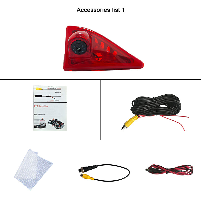 Third Brake Light Camera For Renault Master 2010-2016 Nissan-NV400 Opel Movano Van Brake Light Reversing Camera