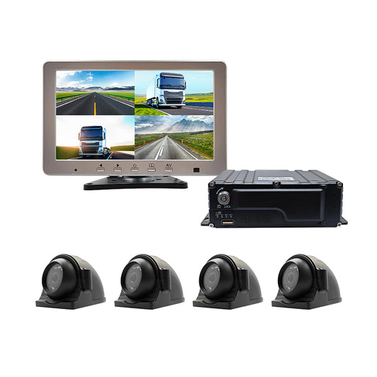 DVR With 4 Truck Cameras And A 10.1 Inch 4-split Monitor