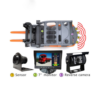 Ultrasonic Radar Parking Sensor System 4 Radar Sensors for Forklift