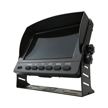 Vehicle camera monitor kit with 7 inch waterproof monitor